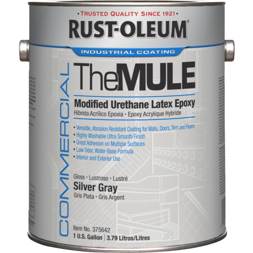 Rust-Oleum Commercial The MULE (Modified Urethane Latex Epoxy) Gloss Grey Epoxy, 1 Gallon